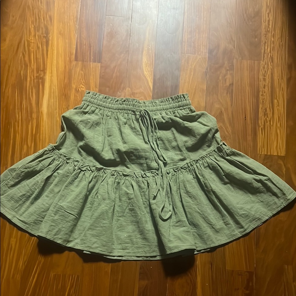 Olive Green Women's Skirt